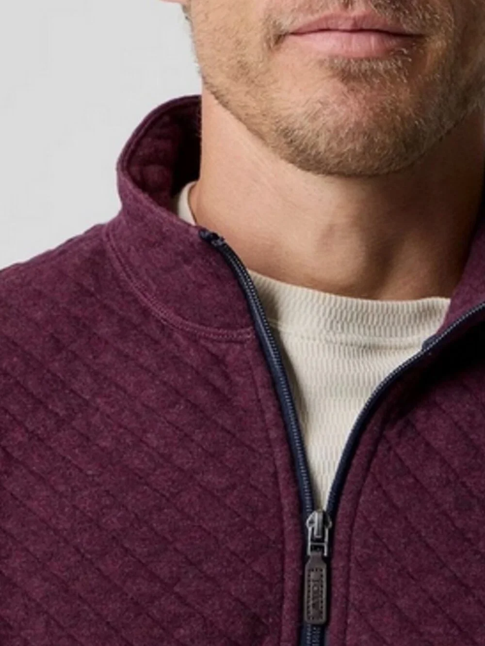 J.Crew Men’s Quilted Diamond Half-zip Pullover Sample - Med - NWT